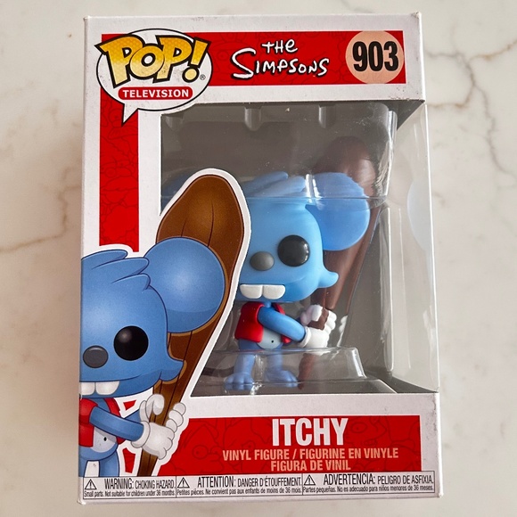 Funko Pop Television: The Simpsons - Itchy #903 - NIB - Series 6 - Picture 1 of 6